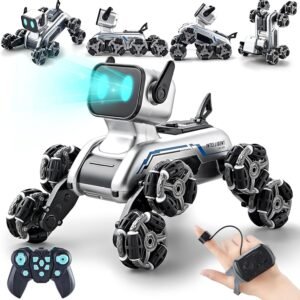 Lisfiva 8WD Gesture Sensing Stunt Robot Dog RC Car Toys