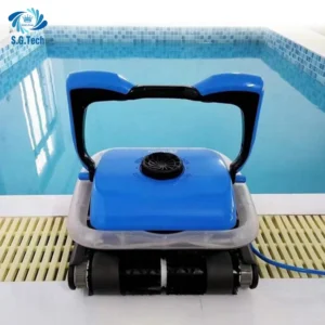 Water Crown Automatic Pool Cleaning Robot with Trolley & Remote Control Beautiful Durable Efficient with Wall Climbing Features - Image 3