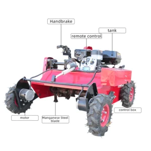 Automatic Multifunction Portable Smart Cutting Robot for Garden Grass Mini Small Crawler Remote Control for DIY Industrial Use - Image 3