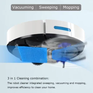 Real Factory Supply Auto-charging Voice Control Smart Vacuum Robot Cleaner Home Cleaner Robot Intelligent Hair Vacuum Cleaner - Image 3
