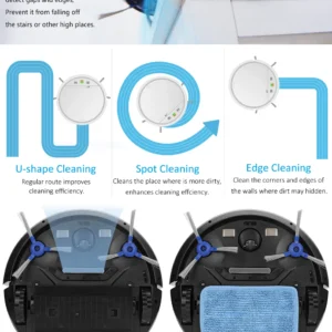 Real Factory Supply Auto-charging Voice Control Smart Vacuum Robot Cleaner Home Cleaner Robot Intelligent Hair Vacuum Cleaner - Image 5