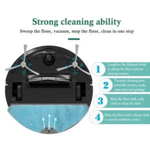 Factory Water tank Mopping Sweeper Vacuum Smart Auto Recharge Vacuum Cleaner Robot Wholesale Supplier