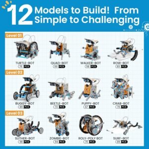 Sillbird 12-in-1 Solar Robot Building Kit STEM - Image 4