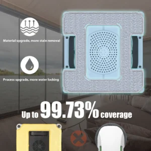 Two-Way Water Spray Smart Robot Window Washer W6 Anti-Drop 10 Language Options Remote Control Electric for Household Car Use - Image 4