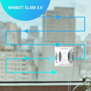 Two-Way Water Spray Smart Robot Window Washer W6 Anti-Drop 10 Language Options Remote Control Electric for Household Car Use - Image 5