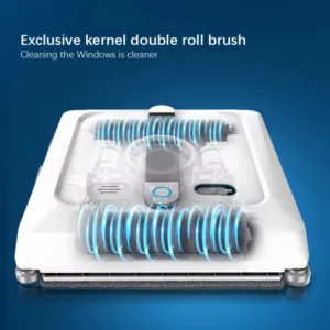 OEM Wholesale Window Cleaning Robot 2 Roller Brushes 6-way 9KPa Water Pump  for Household with App Control Voice Prompts - Image 6