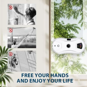 Fully Automatic Robot Window Cleaner 5600pa Suction Smart Water Spray 750mAh Battery for All Smooth Glass Surfaces - Image 5