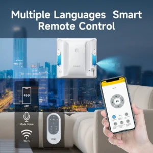 W7 Smart Robotic Window Cleaner Ultrasonic 2-Way Spray Voice Assistant Automatic Glass Cleaner Electric Window Household - Image 6