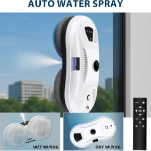 Fully Automatic Robot Window Cleaner 5600pa Suction Smart Water Spray 750mAh Battery for All Smooth Glass Surfaces - Image 4