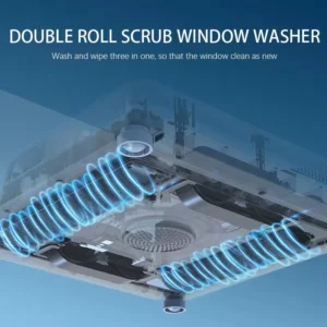 OEM Wholesale Window Cleaning Robot 2 Roller Brushes 6-way 9KPa Water Pump  for Household with App Control Voice Prompts - Image 4