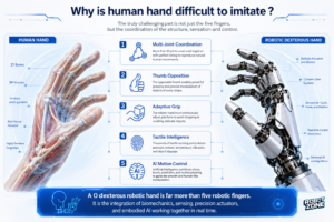 Why Is the Human Hand Difficult to Imitate?