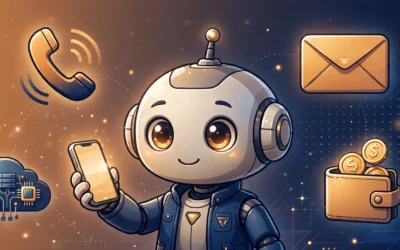 CUE by Manus AI agent with phone and wallet illustration